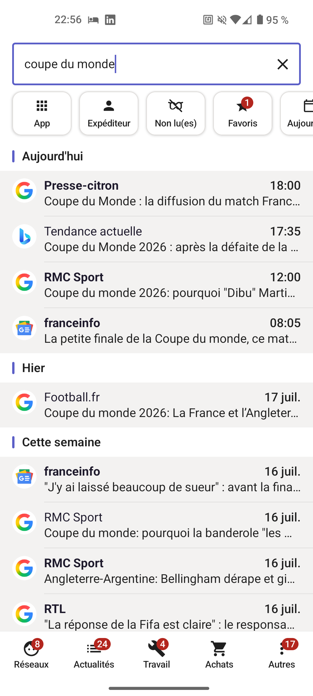Filtres & barre de catégories